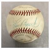 Lou Brock autographed baseball