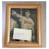 Framed Terry Moore photo