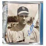 Enos Slaughter autographed photo