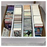 Box of assorted sports cards