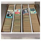 Box of 1990 Topps baseball cards