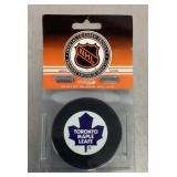 Toronto Maple Leafs hockey puck