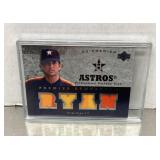 Nolan Ryan UD Premier Remnants baseball card
