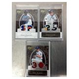 3 Upper Deck Premier patch baseball cards