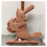 Whitey Herzog autographed resin plaque