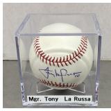 Tony LaRussa autographed baseball