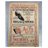 1934 New York Yankees scorecard