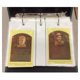 Binder of Hall of Fame postcards