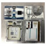 4 game worn jersey baseball cards