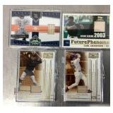 4 game used bat baseball cards