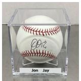 Jon Jay autographed baseball
