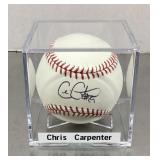 Chris Carpenter autographed baseball