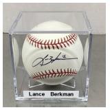 Lance Berkman autographed baseball