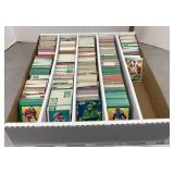 Box of assorted football cards