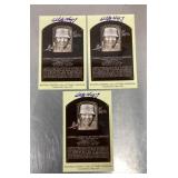 3 Whitey Herzog autographed postcards