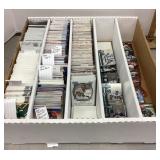 Box of assorted football cards