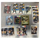 Group of hockey cards