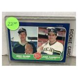 Jose Canseco rookie card