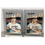2 Bill Ripken baseball cards