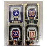 4 Patch baseball cards