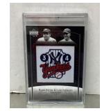 Ruth & Gehrig patch baseball card