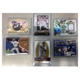 6 Derek Jeter baseball cards