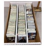 Box of sports cards