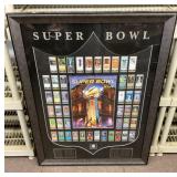 Framed Superbowl collectible 31x41