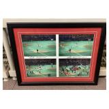 Framed Whitey Herzog autographed collectible 20x26