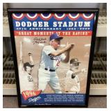 Framed Tom Lasorda autographed collectible 19x25