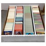 Box of assorted baseball cards
