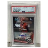 Graded Carson Beck autographed football cards