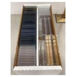 Box of trading card collecting supplies