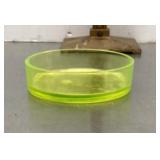 Vaseline glass dish