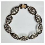 Gold over sterling silver "Symmetalic" bracelet