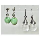 Robert Lee Morris crystal earrings & turquoise