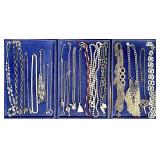 Large group of costume jewelry necklaces