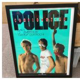 Autographed Police poster 17 x 23"