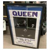 Framed Queen poster 26x38
