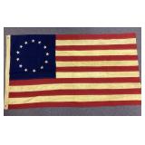 Betsy Ross style 13-star flag 56 x 32