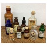 Collection of reproduction medicine bottles