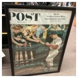 Stan Musial autographed poster
