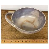 Studio pottery bowl with handle