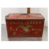 Union Leader tobacco tin