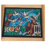 Rolan Johnson mosaic style print on cardboard