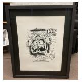 Signed Stanley Mouse silkscreen Wild Child 27x33