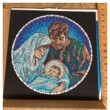 Rolan Johnson mosaic style print on cardboard