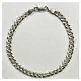Sterling silver link bracelet