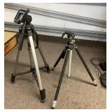 2 camera tripods