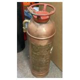 Copper and brass fire extinguisher